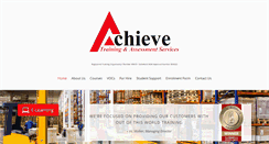 Desktop Screenshot of achievetrainingservices.com